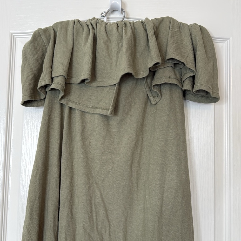 Free People Lynne Midi Dress Laurel Oak / Green Large - Picture 6 of 14